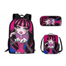 Kit Escolar Infantil Monster High - Mochila, Lancheira Térmica e Estojo