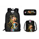 Kit Escolar Infantil Monster High - Mochila, Lancheira Térmica e Estojo