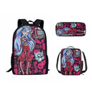 Kit Escolar Infantil Monster High - Mochila, Lancheira Térmica e Estojo