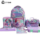 Mochila Infantil Escolar da Sereia Ariel