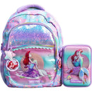 Mochila Infantil Escolar da Sereia Ariel