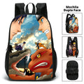Mochila Escolar Dupla Face - Naruto
