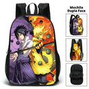 Mochila Escolar Dupla Face - Naruto