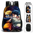 Mochila Escolar Dupla Face - Naruto