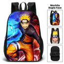 Mochila Escolar Dupla Face - Naruto