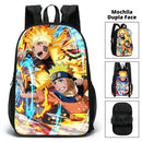Mochila Escolar Dupla Face - Naruto