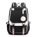 Mochila Escolar Feminina Impermeável com Porta de Usb Externa
