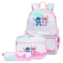 Mochila Escolar Feminina Infantil com Lancheira e Estojo Kit 3 Peças