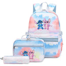 Mochila Escolar Feminina Infantil com Lancheira e Estojo Kit 3 Peças