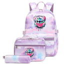 Mochila Escolar Feminina Infantil com Lancheira e Estojo Kit 3 Peças