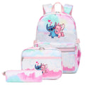 Mochila Escolar Feminina Infantil com Lancheira e Estojo Kit 3 Peças