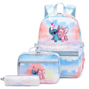 Mochila Escolar Feminina Infantil com Lancheira e Estojo Kit 3 Peças
