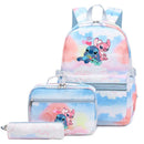 Mochila Escolar Feminina Infantil com Lancheira e Estojo Kit 3 Peças