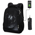 Mochila Escolar Infantil Bola de Futebol 3D + Estojo de Brinde