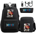 Mochila Escolar Infantil One Piece com Lancheira e Estojo Kit 3 Peças