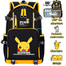 Mochila Escolar Luminosa do Pokémon Pikachu