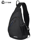 Mochila Transversal Versátil Masculina - Impermeável e com Entrada USB