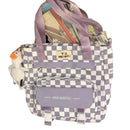 Mochila/Bolsa Escolar Feminina Xadrez