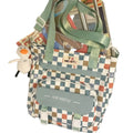 Mochila/Bolsa Escolar Feminina Xadrez