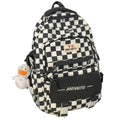 Mochila/Bolsa Escolar Feminina Xadrez