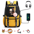 Mochila Escolar Nezuko - Com Entrada de Fone de Ouvido e USB + Brindes - CityBag