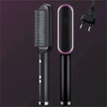 Escova Alisadora 5 em 1 - Alisa, Seca, Hidrata, Modela e Anti-Frizz - Bivolt