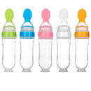 Colher-Mamadeira Alimentadora de Silicone Para Bebês