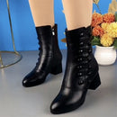 Bota Feminina Italiana de Couro - Carla