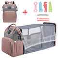 Bolsa Mamãe Bebe Berço retrátil + 4 Brinquedos Mordedores de Brinde