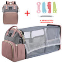 Bolsa Mamãe Bebe Berço retrátil + 4 Brinquedos Mordedores de Brinde
