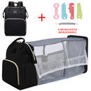 Bolsa Mamãe Bebe Berço retrátil + 4 Brinquedos Mordedores de Brinde