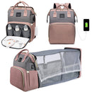Bolsa Mamãe Bebe Berço retrátil + 4 Brinquedos Mordedores de Brinde