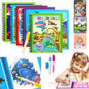 Livro Mágico para Desenho - Pintura Água Mágica para Crianças de 2 a 6 anos
